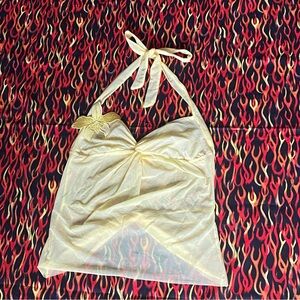 Victoria Secret Y2K Sheer Halter Neck Top
